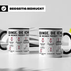 Niederlande Tasse Dinge die ich in meiner Freizeit tue lusti – Schwarz [farbe:schwarz]