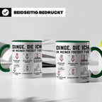 Niederlande Tasse Dinge die ich in meiner Freizeit tue lusti – Grün [farbe:grün]
