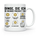 Ingenieur Tasse mit Spruch Dinge die ich tue. Geschenk für M – Weiß [farbe:weiß]