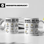 Konditor Tasse mit Spruch Dinge die ich tue, lustiges Gesche – Weiß [farbe:weiß]