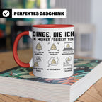 Konditor Tasse mit Spruch Dinge die ich tue, lustiges Gesche – Rot [farbe:rot]