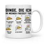Lokführer Tasse Dinge die ich in meiner Freizeit tue | Lusti – Weiß [farbe:weiß]