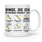 Mechaniker Tasse lustig Dinge die ich tue Geschenk für Schra – Weiß [farbe:weiß]