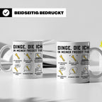 Mechaniker Tasse lustig Dinge die ich tue Geschenk für Schra – Weiß [farbe:weiß]