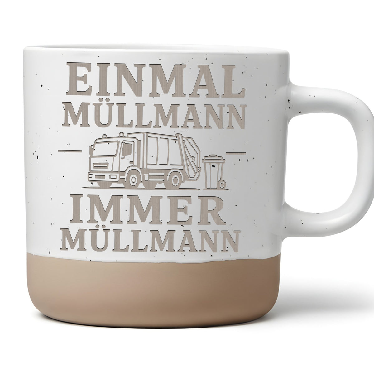 Einmal Müllmann immer Tasse - Geschenk für Müllwerker & Müllabfuhr Kol – Bild 1
