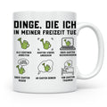 Gärtner Tasse lustig Dinge die ich in meiner Freizeit tue Sp – Weiß [farbe:weiß]