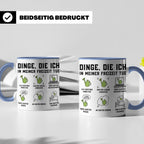 Gärtner Tasse lustig Dinge die ich in meiner Freizeit tue Sp – Blau [farbe:blau]
