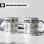 Hamster Tasse 'Dinge die ich in meiner Freizeit tue' lustige – Blau [farbe:blau]