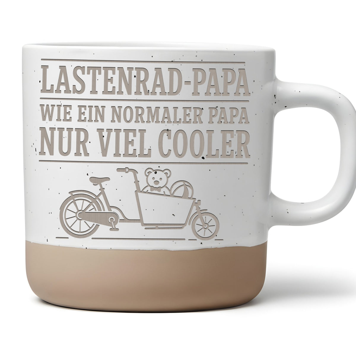 Lastenrad Papa Tasse wie ein normaler nur viel cooler - Geschenk für V – Bild 1