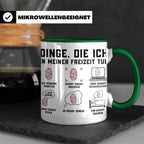 Hebamme Tasse lustiger Spruch Dinge die ich tue | Geschenk f – Grün [farbe:grün]