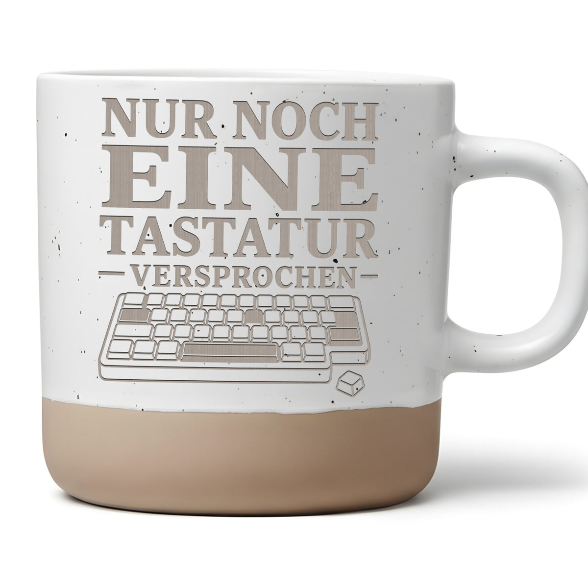 Nur noch eine Tastatur versprochen Tasse - Geschenk für Gamer & Keyboa – Bild 1