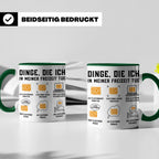 Elektroniker Tasse "Dinge die ich in meiner Freizeit tue" Ge – Grün [farbe:grün]