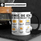 Elektroniker Tasse "Dinge die ich in meiner Freizeit tue" Ge – Schwarz [farbe:schwarz]