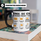 Elektroniker Tasse "Dinge die ich in meiner Freizeit tue" Ge – Schwarz [farbe:schwarz]