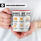 Elektroniker Tasse "Dinge die ich in meiner Freizeit tue" Ge – Rot [farbe:rot]
