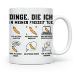 Metzger Tasse lustig Dinge die ich in meiner Freizeit tue Fl – Weiß [farbe:weiß]