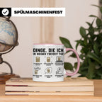 Buchhalter Tasse lustig Dinge die ich in meiner Freizeit tue – Rosa [farbe:rosa]