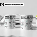 Chirurg Tasse lustig Dinge die ich tue Geschenk für Arzt Med – Weiß [farbe:weiß]