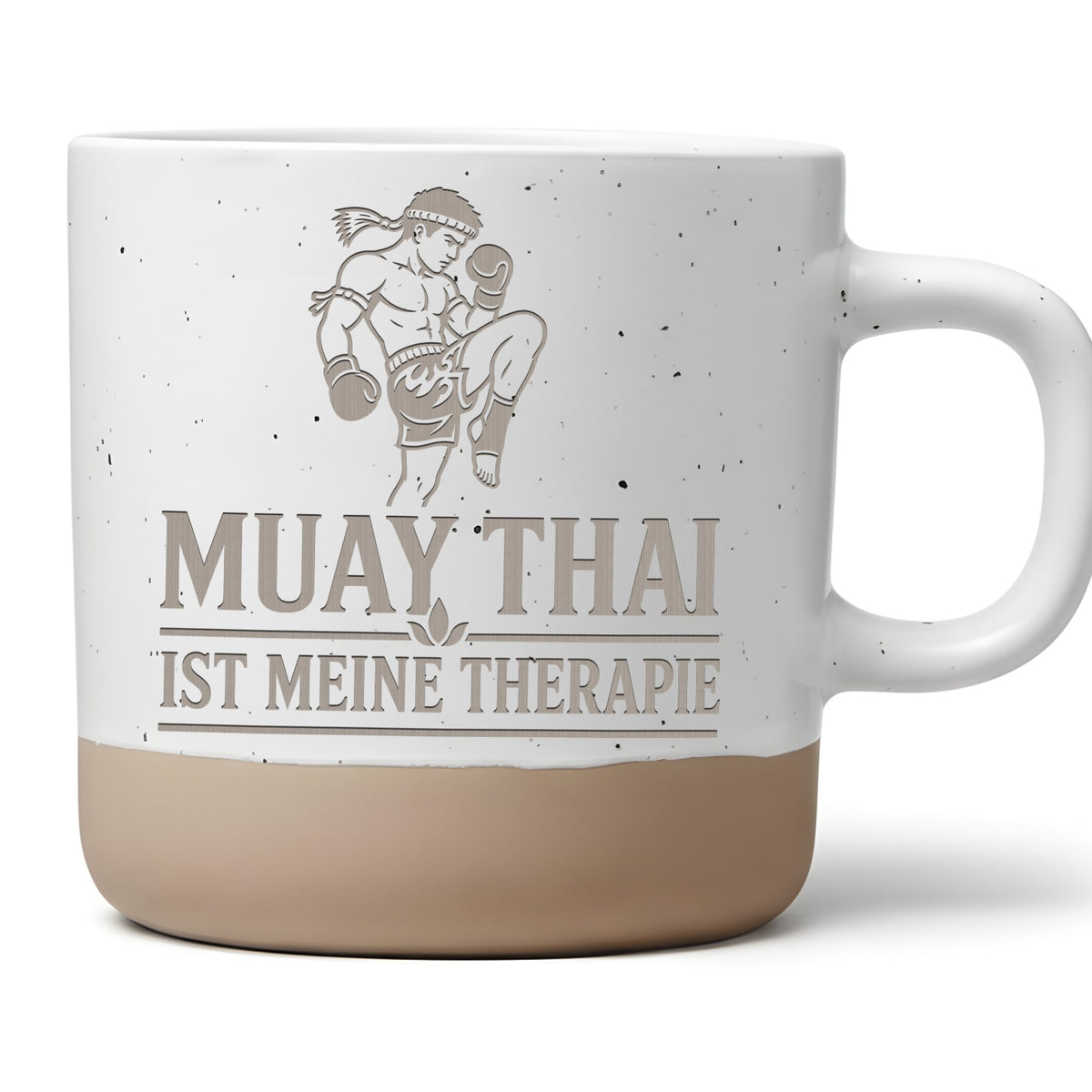 Muay Thai ist meine Therapie Tasse - Geschenk für Thaiboxer & Kampfspo – Bild 1