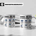 Polizist Tasse lustig Dinge die ich in meiner Freizeit tue K – Weiß [farbe:weiß]