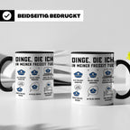 Polizist Tasse lustig Dinge die ich in meiner Freizeit tue K – Schwarz [farbe:schwarz]