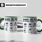 Polizist Tasse lustig Dinge die ich in meiner Freizeit tue K – Grün [farbe:grün]