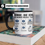 Polizist Tasse lustig Dinge die ich in meiner Freizeit tue K – Schwarz [farbe:schwarz]