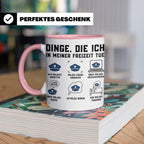 Polizist Tasse lustig Dinge die ich in meiner Freizeit tue K – Rosa [farbe:rosa]