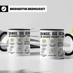 Therapeut Tasse Spruch Dinge die ich in meiner Freizeit tue  – Schwarz [farbe:schwarz]