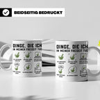 Apotheker Tasse mit Spruch Dinge die ich tue. Lustiges Gesch – Weiß [farbe:weiß]