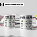 Apotheker Tasse mit Spruch Dinge die ich tue. Lustiges Gesch – Rosa [farbe:rosa]