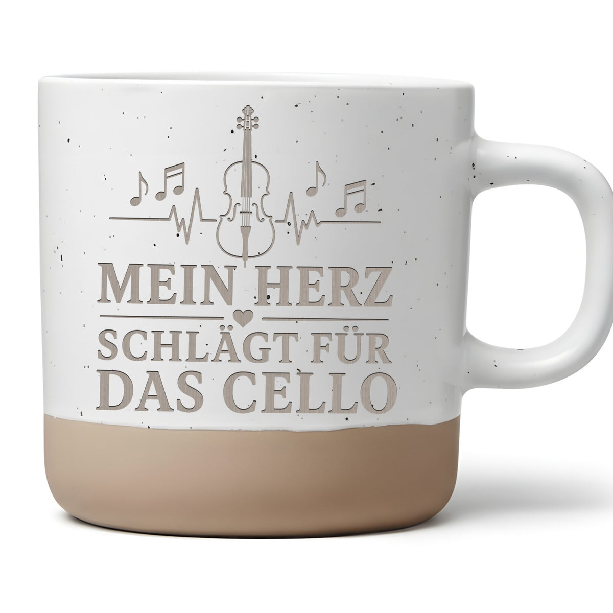 Mein Herz schlägt für das Cello Tasse - Cellist, Cellistin & Orchester – Bild 1
