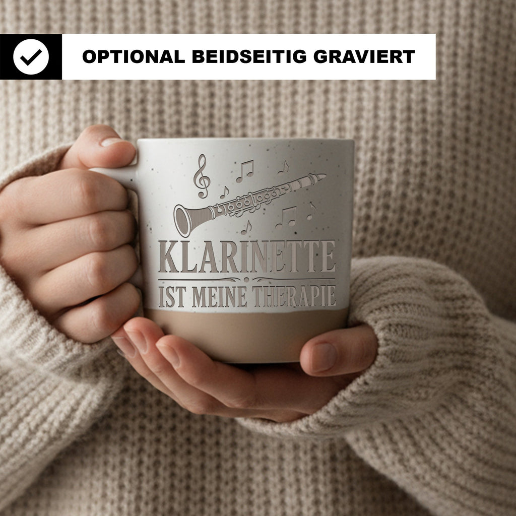 Klarinette ist meine Therapie Tasse - Geschenk für Klarinettist & Blas – Bild 2
