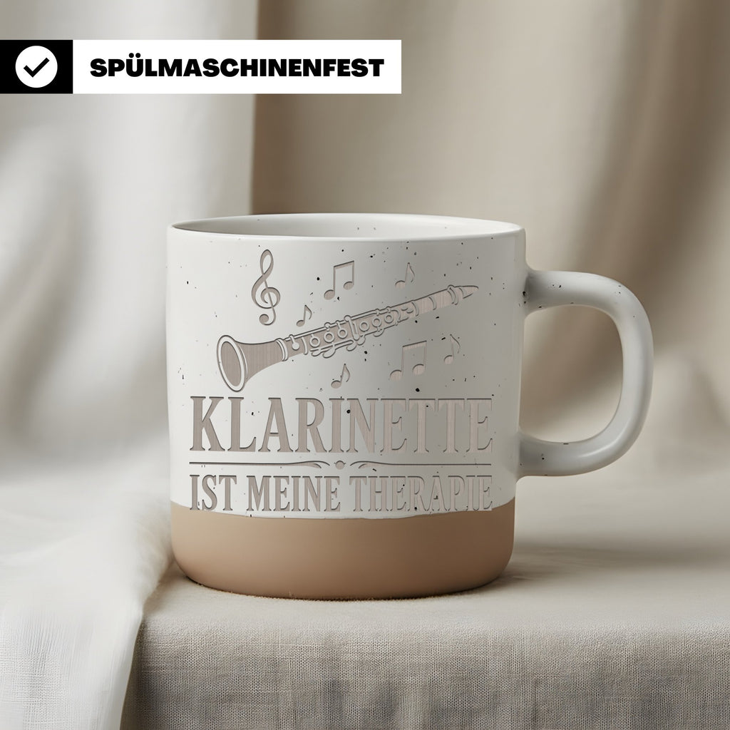 Klarinette ist meine Therapie Tasse - Geschenk für Klarinettist & Blas – Bild 3