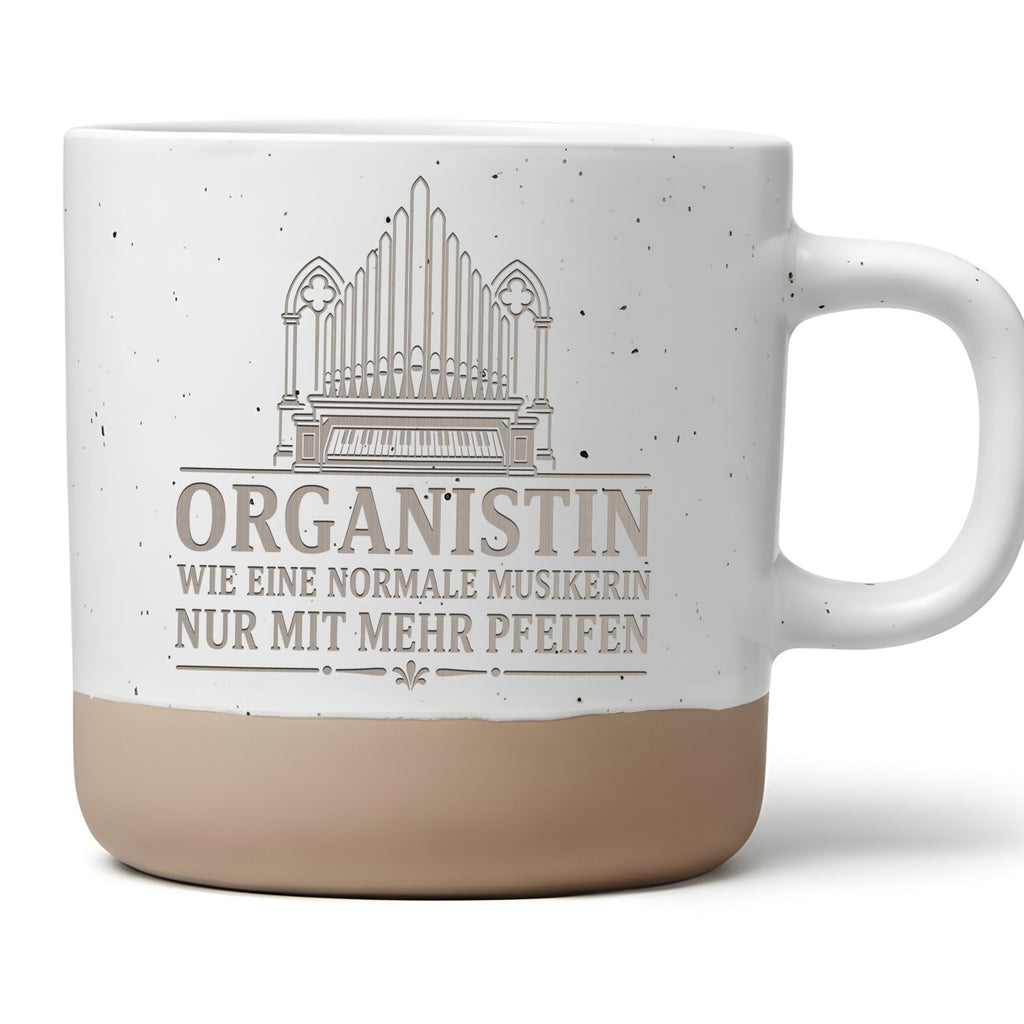 Organistin Tasse wie eine normale Musikerin nur mit mehr Pfeifen - Ges – Bild 1