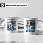 Software Entwickler Tasse - 10% Code, 90% Debugging - Progra – Weiß [farbe:weiß]