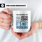 Software Entwickler Tasse - 10% Code, 90% Debugging - Progra – Weiß [farbe:weiß]