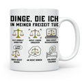 Anwalt Tasse lustig Dinge die ich in meiner Freizeit tue Kaf – Weiß [farbe:weiß]