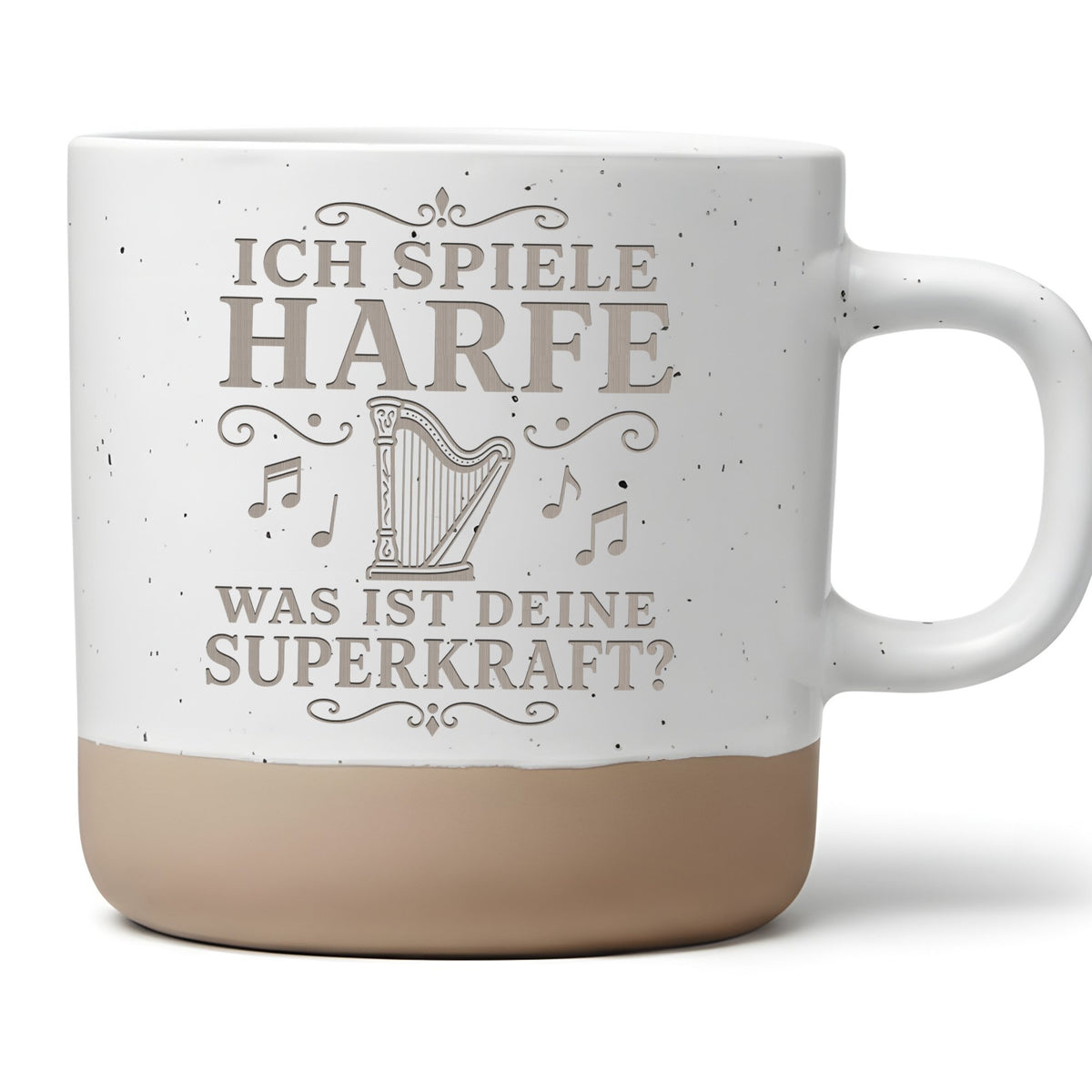 Ich spiele Harfe was ist deine Superkraft Tasse - Geschenk für Harfeni – Bild 1