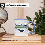 Altersteilzeit Tasse Geschenk für Kollegen zum Ruhestand Ren – Blau [farbe:blau]