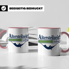 Altersteilzeit Tasse Geschenk für Kollegen zum Ruhestand Ren – Rosa [farbe:rosa]