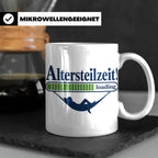 Altersteilzeit Tasse Geschenk für Kollegen zum Ruhestand Ren – Weiß [farbe:weiß]