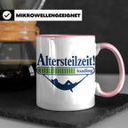Altersteilzeit Tasse Geschenk für Kollegen zum Ruhestand Ren – Rosa [farbe:rosa]