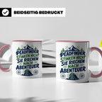 Pfadfinder Tasse Spruch Riechen nach Abenteuer | Camping Zel – Rosa [farbe:rosa]
