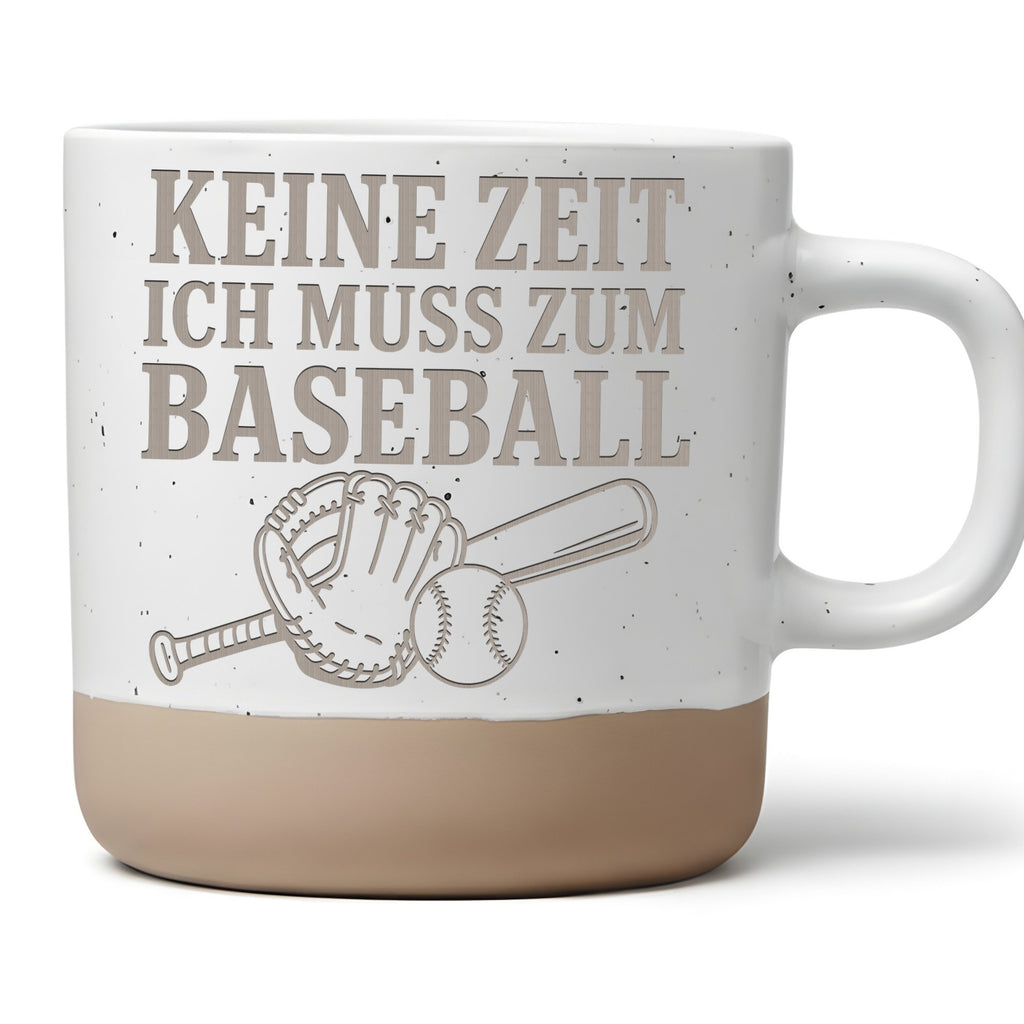 Keine Zeit ich muss zum Baseball Tasse - Geschenk für Baseballspieler  – Bild 1