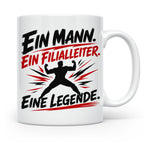 Filialleiter Tasse Ein Mann Eine Legende Geschenk für Chef L – Weiß [farbe:weiß]
