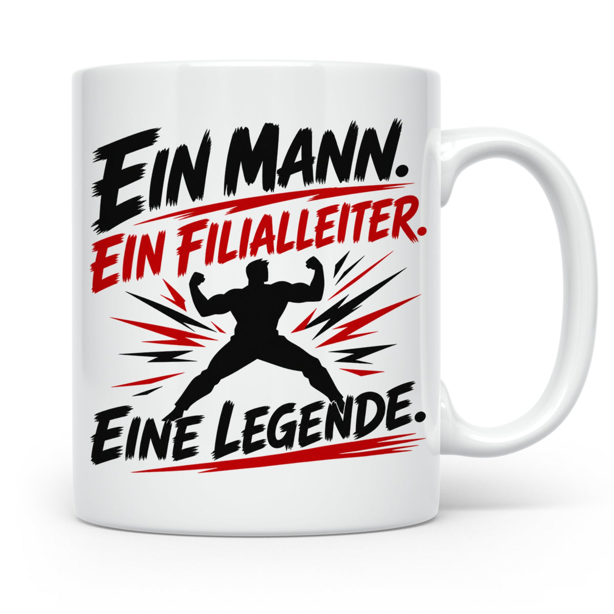 Filialleiter Tasse Ein Mann Eine Legende Geschenk für Chef L – Weiß [farbe:weiß]