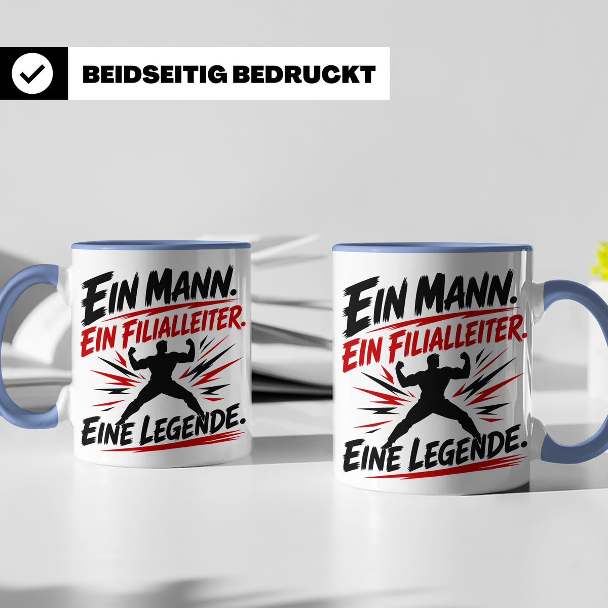 Filialleiter Tasse Ein Mann Eine Legende Geschenk für Chef L – Blau [farbe:blau]