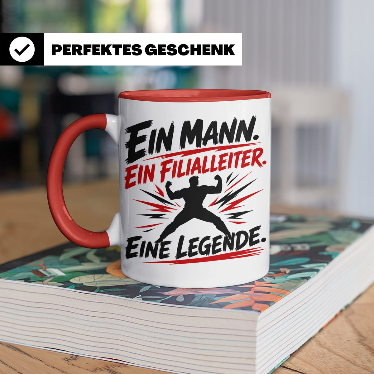 Filialleiter Tasse Ein Mann Eine Legende Geschenk für Chef L – Rot [farbe:rot]