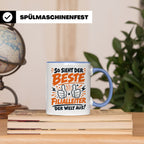 Bester Filialleiter Tasse, Geschenk für Chef, Spruchbecher F – Blau [farbe:blau]